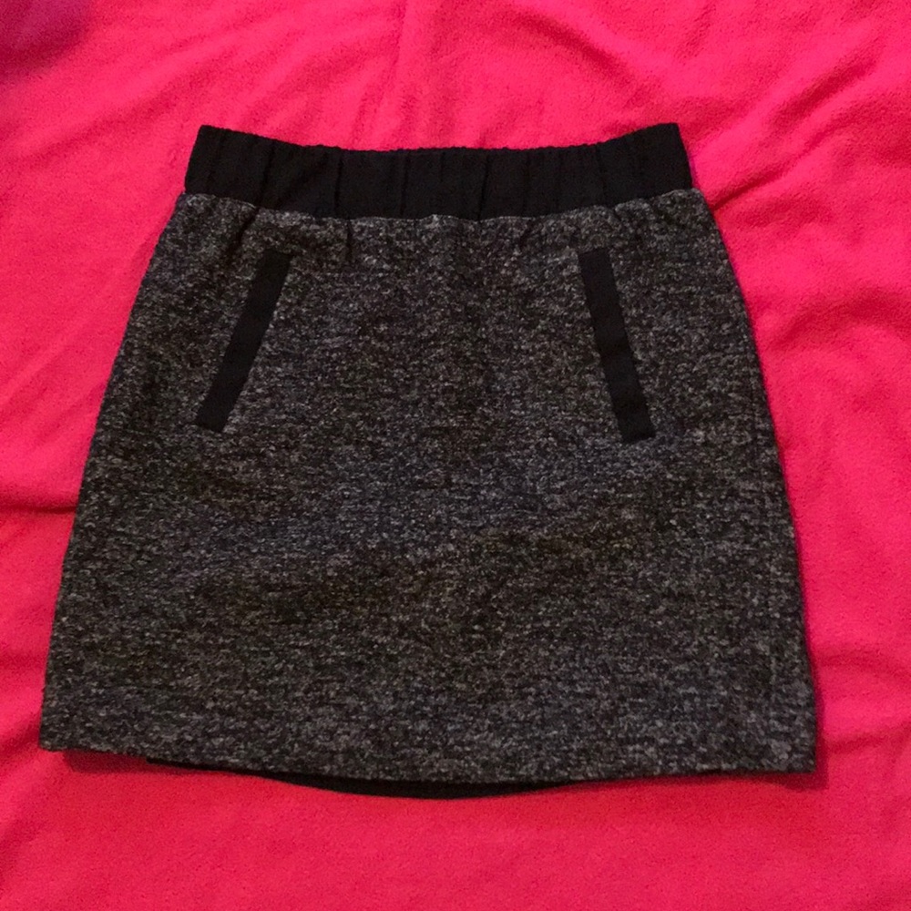 Loft wool blend mini skirt